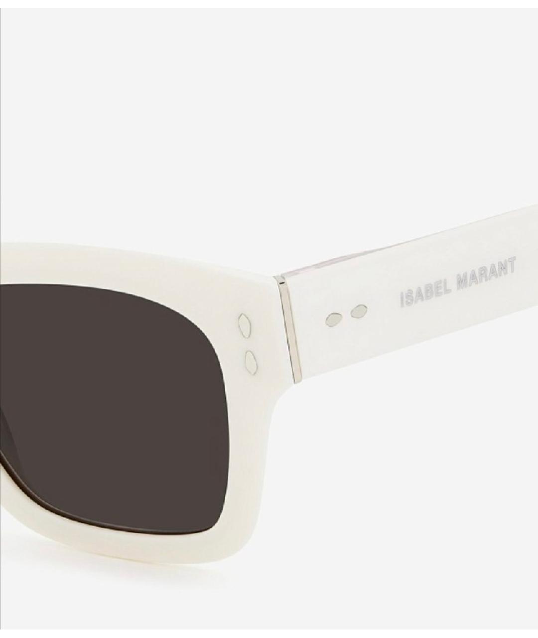 ISABEL MARANT Белые пластиковые солнцезащитные очки, фото 2