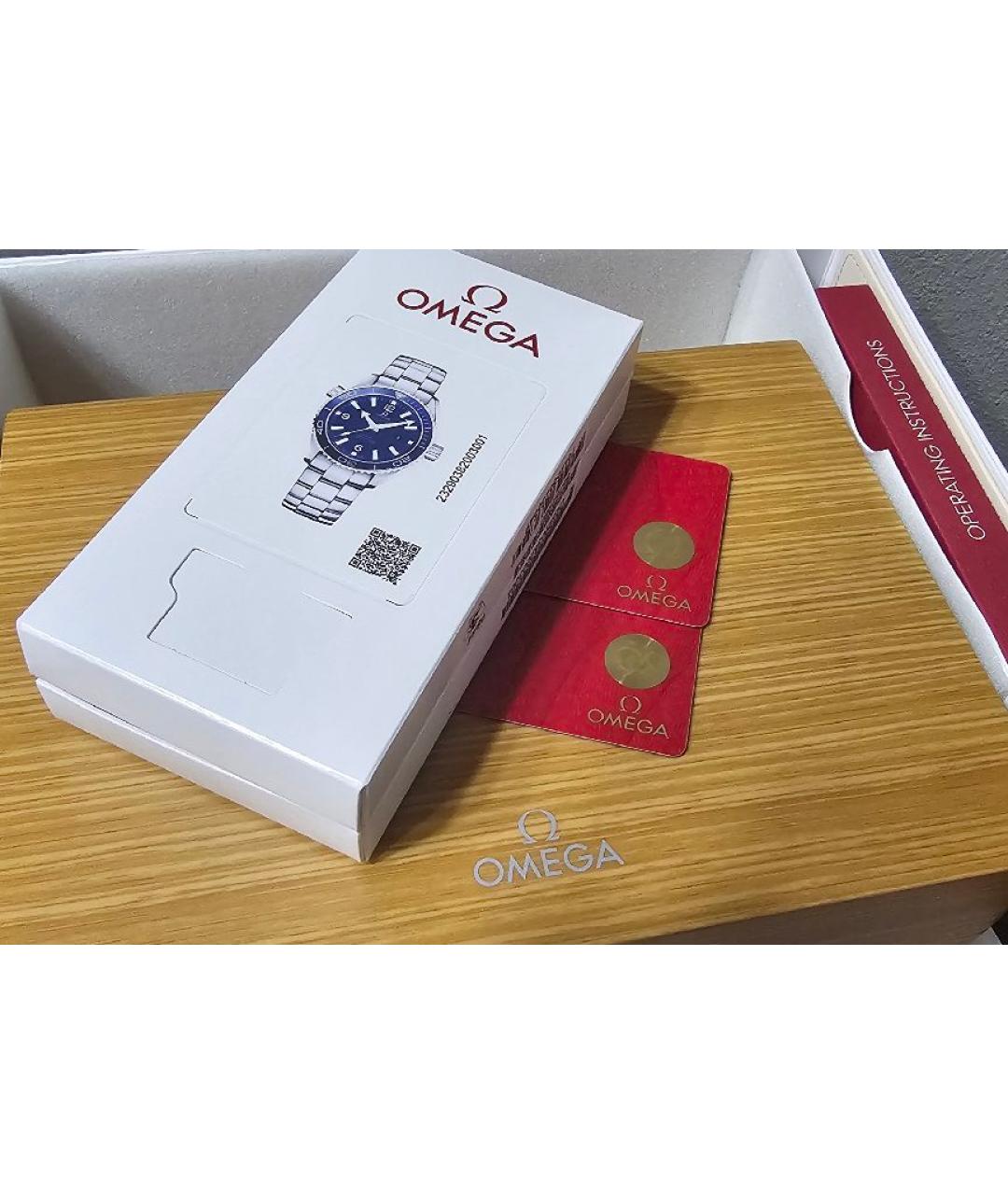 OMEGA Серебряные металлические часы, фото 4