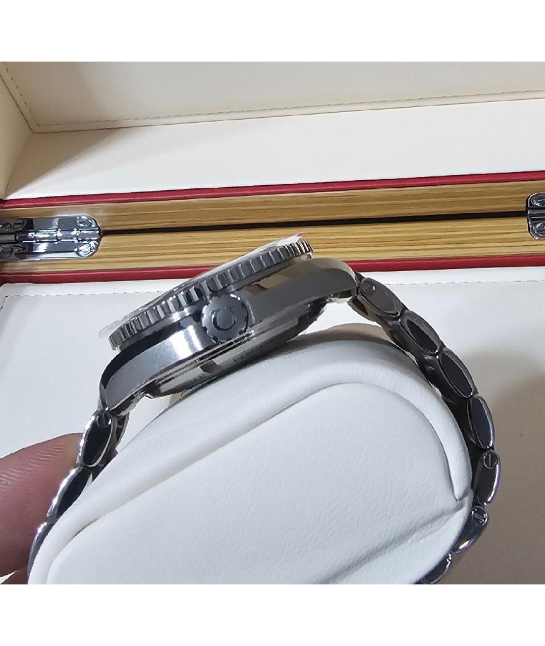 OMEGA Серебряные металлические часы, фото 6