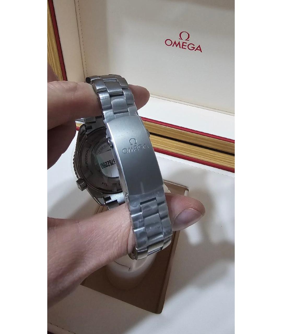 OMEGA Серебряные металлические часы, фото 3