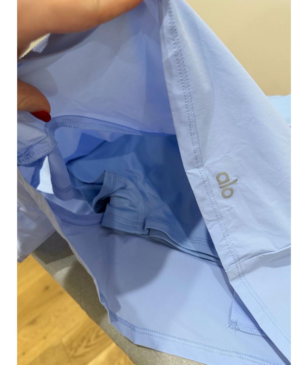 ALO YOGA Голубые спортивные брюки и шорты, фото 7