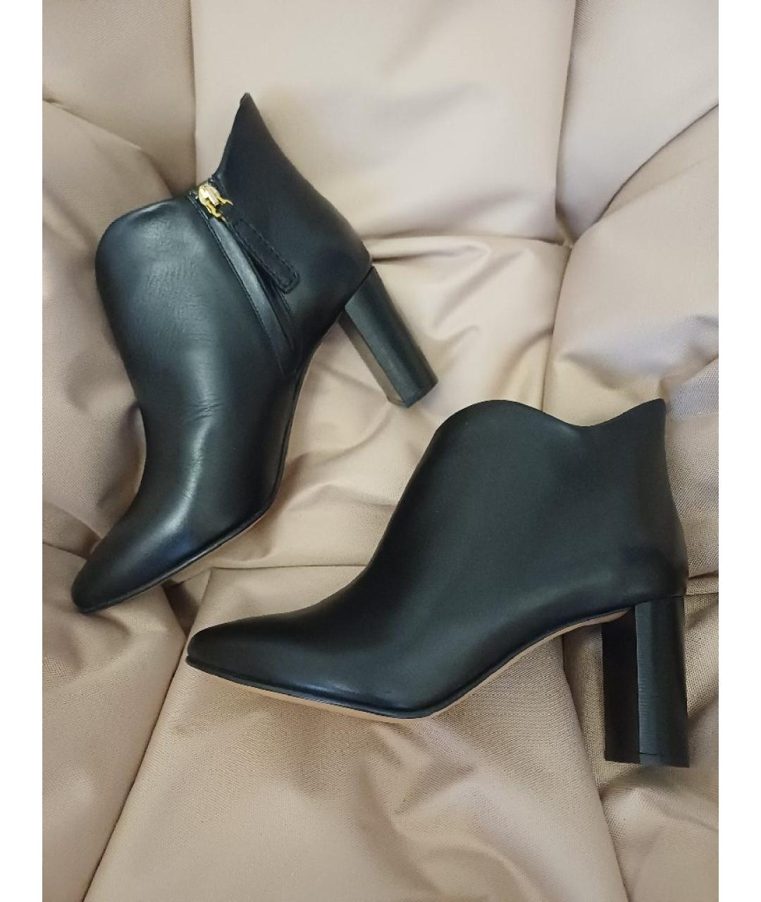 CHLOE Черные кожаные ботильоны, фото 2