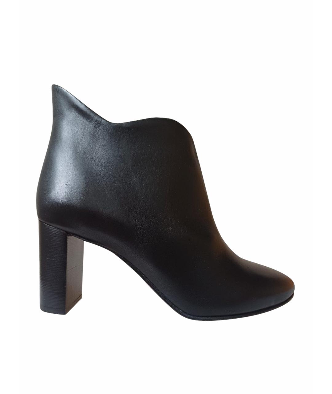 CHLOE Черные кожаные ботильоны, фото 1
