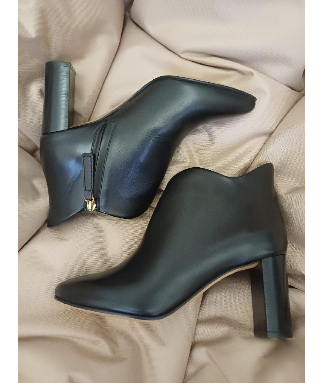 CHLOE Черные кожаные ботильоны, фото 6