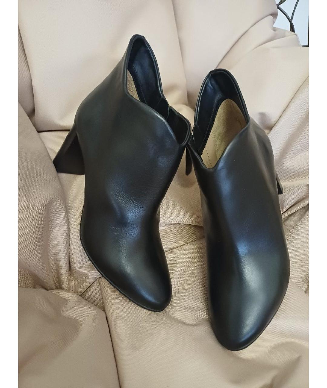 CHLOE Черные кожаные ботильоны, фото 3