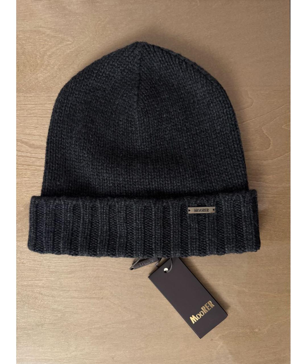 MOORER Серая кашемировая шапка, фото 2