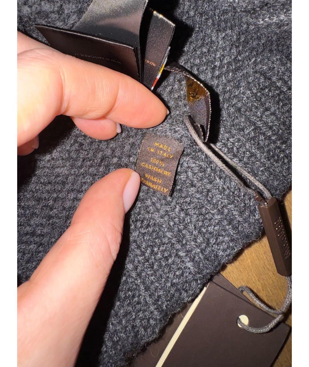 MOORER Серая кашемировая шапка, фото 5