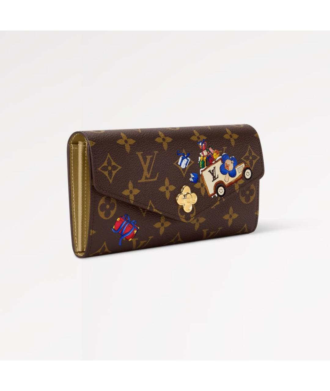 LOUIS VUITTON Коричневый кошелек, фото 2