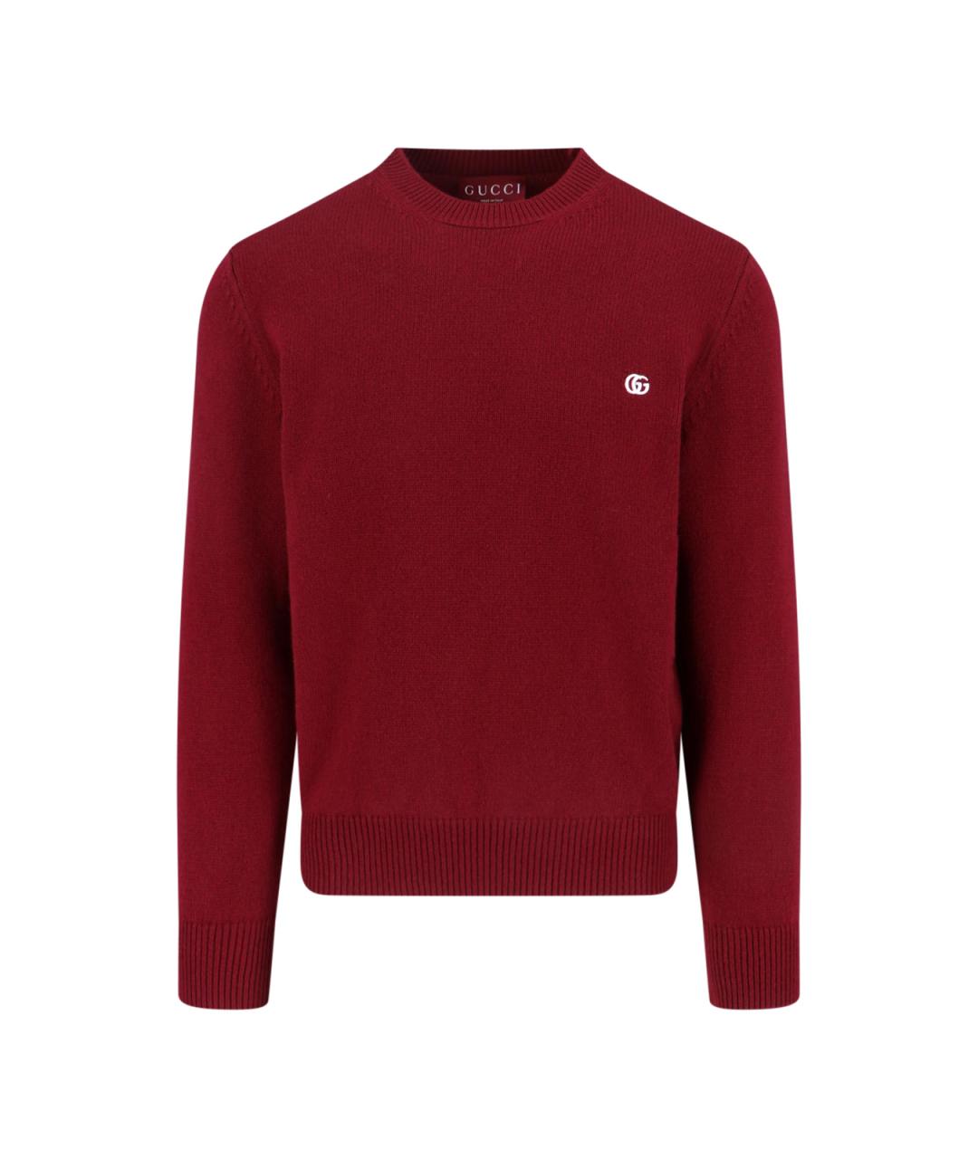 GUCCI Красный кашемировый джемпер / свитер, фото 1