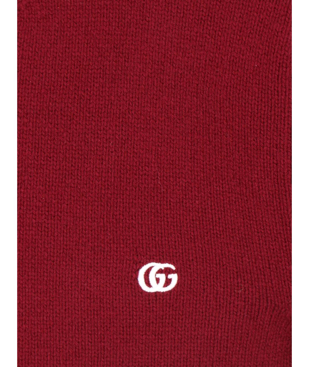 GUCCI Красный кашемировый джемпер / свитер, фото 5
