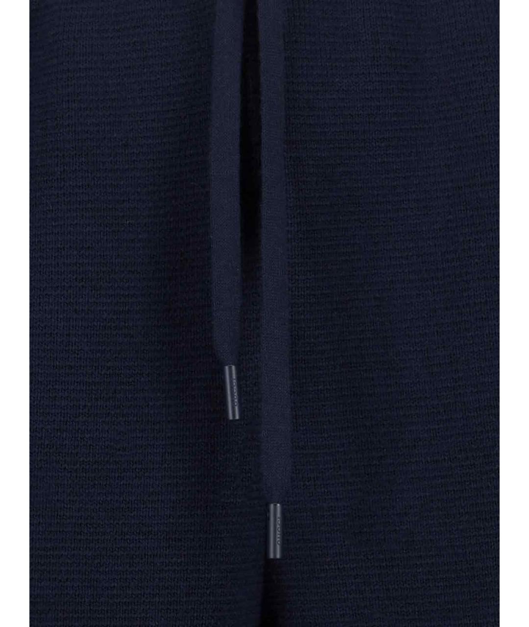 GUCCI Темно-синие шерстяные повседневные брюки, фото 5