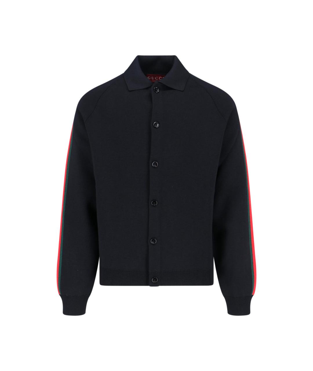 GUCCI Черный шерстяной кардиган, фото 1