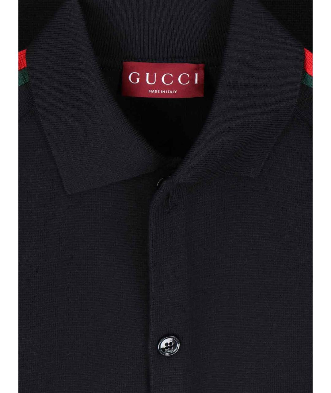 GUCCI Черный шерстяной кардиган, фото 3
