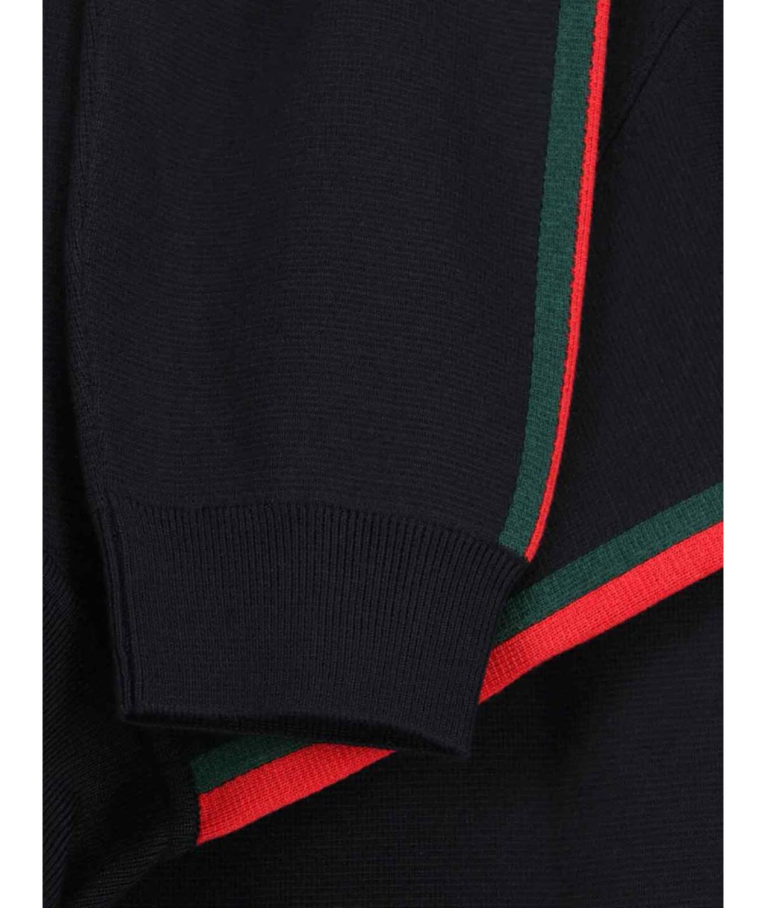 GUCCI Черный шерстяной кардиган, фото 4