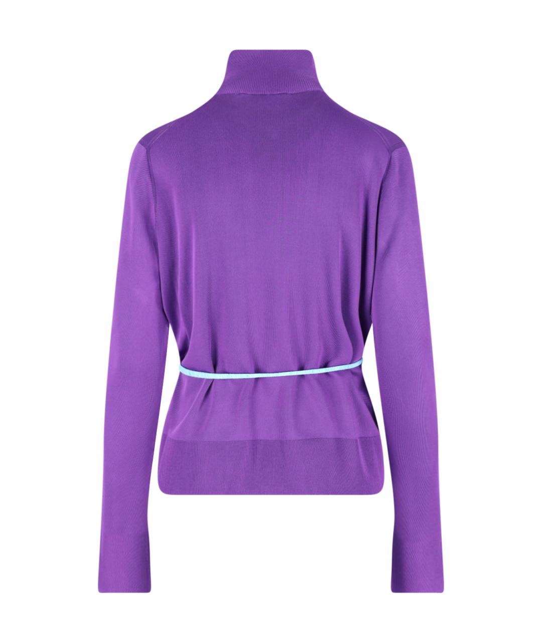 GUCCI Фиолетовый вискозный джемпер / свитер, фото 2