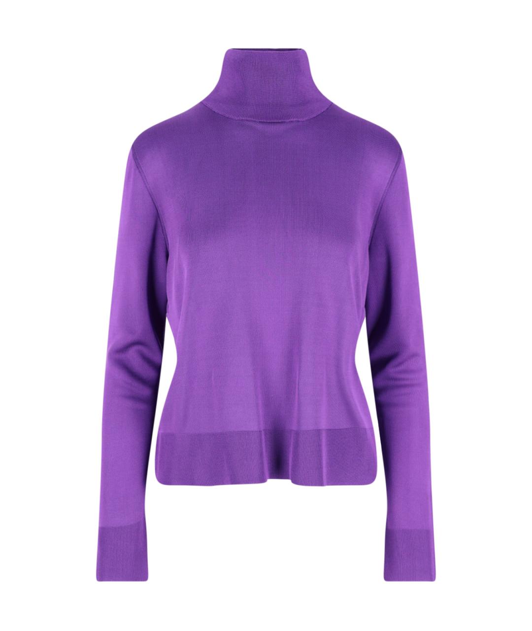 GUCCI Фиолетовый вискозный джемпер / свитер, фото 3