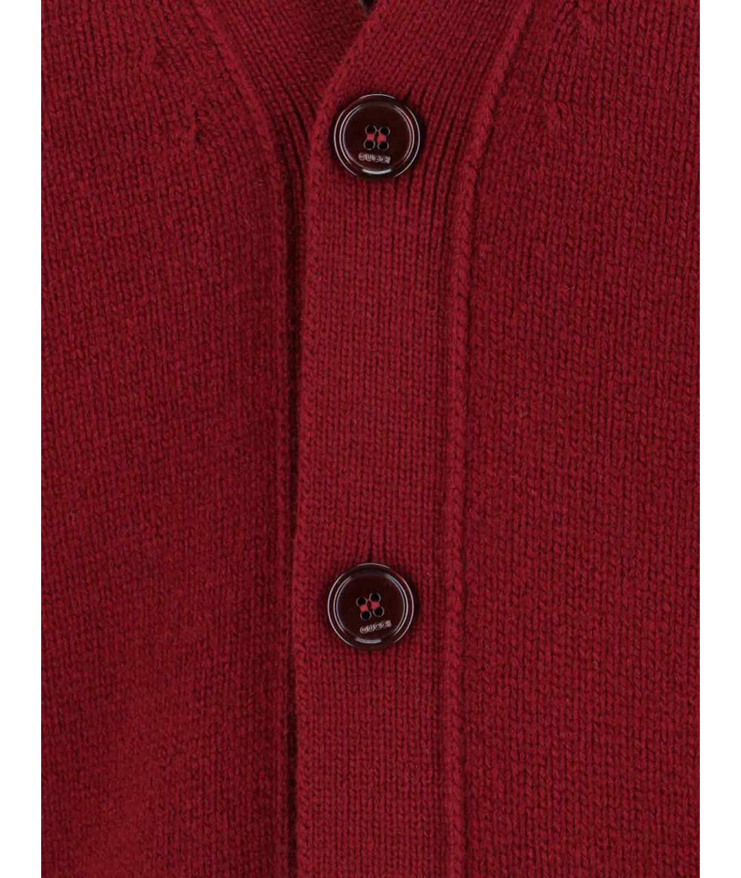 GUCCI Красный кашемировый кардиган, фото 4