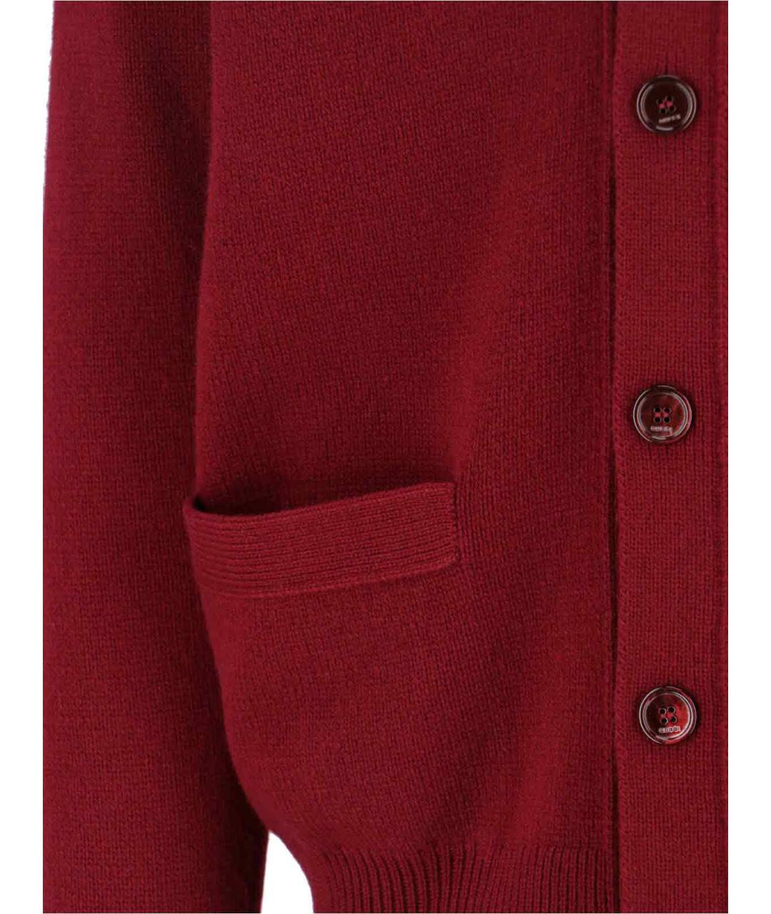 GUCCI Красный кашемировый кардиган, фото 5