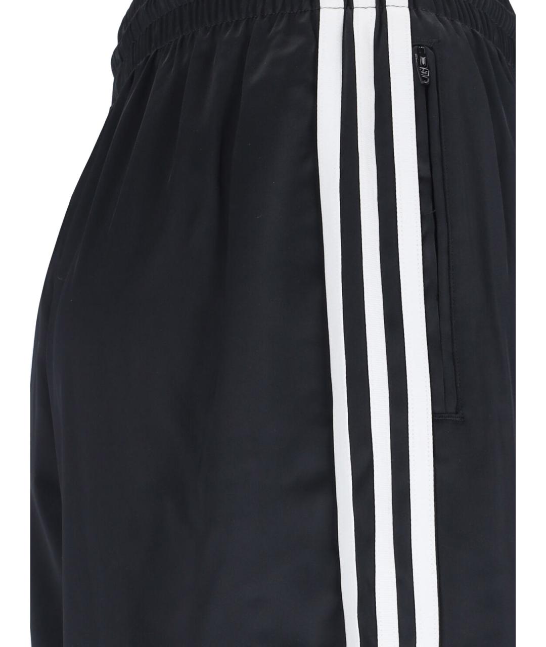 ADIDAS Черные полиэстеровые прямые брюки, фото 5