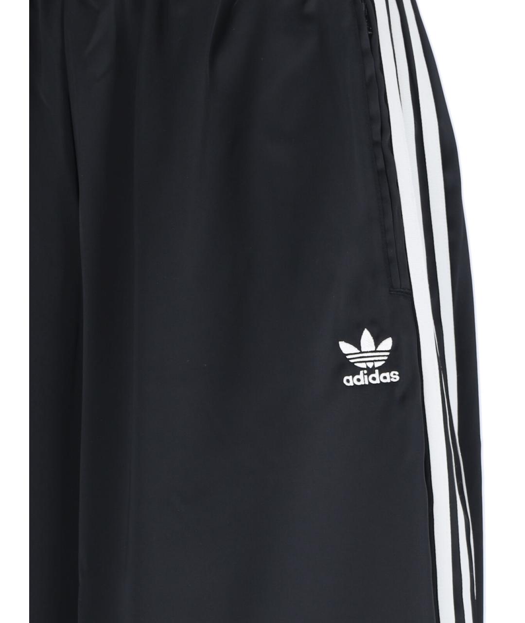 ADIDAS Черные полиэстеровые прямые брюки, фото 4