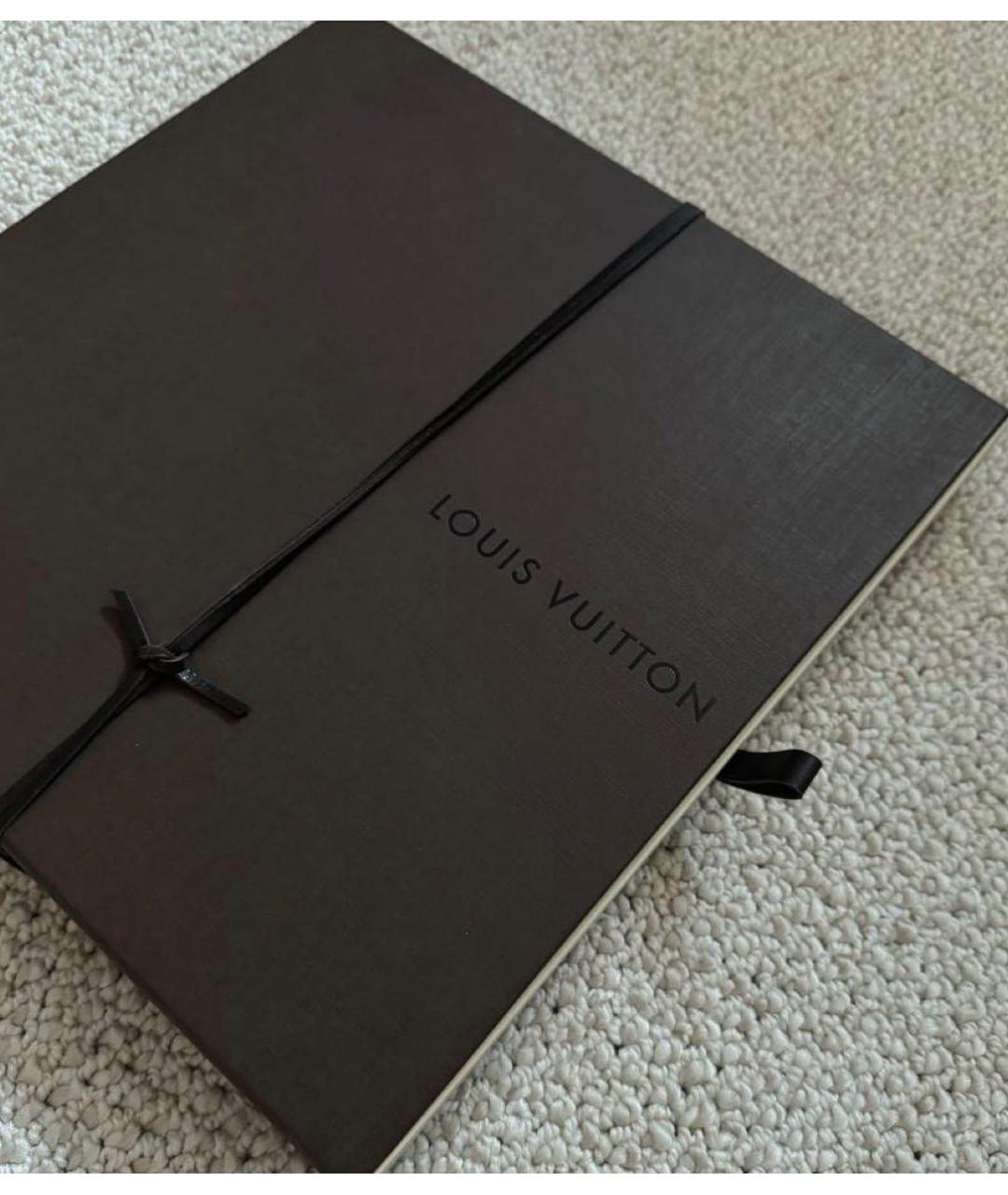 LOUIS VUITTON Бежевый шерстяной шарф, фото 4