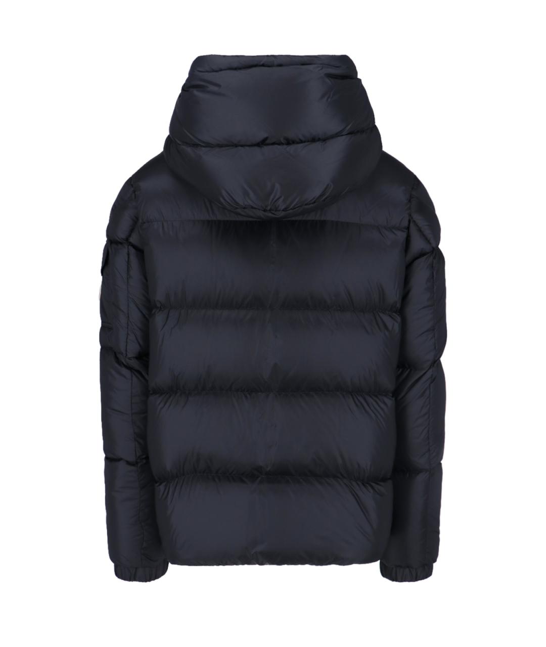 MONCLER Черный полиамидовый пуховик, фото 2