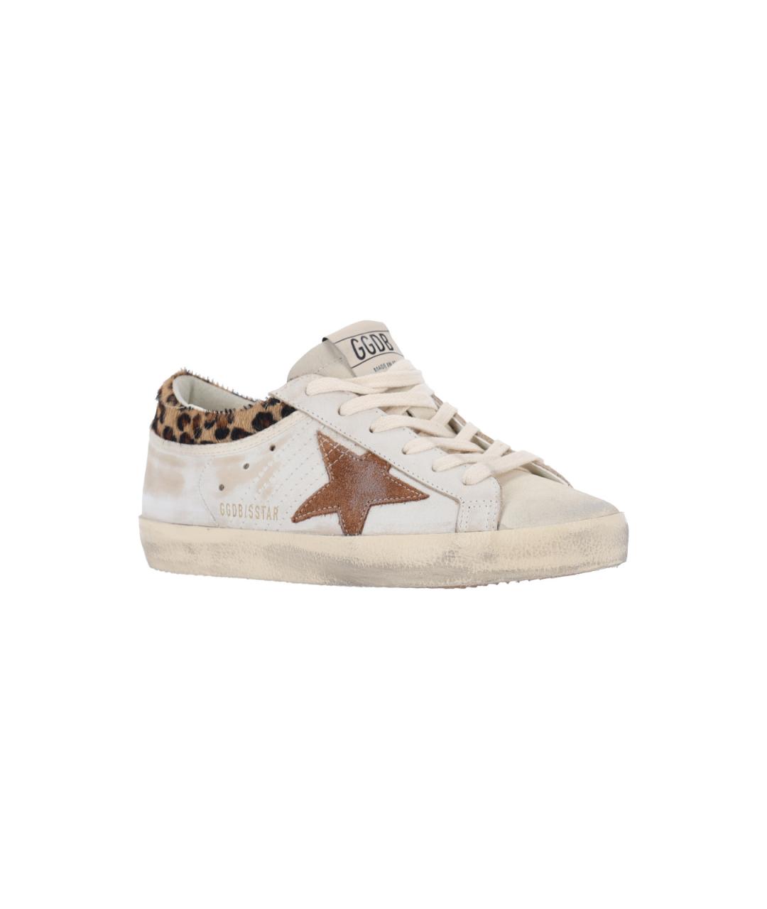 GOLDEN GOOSE DELUXE BRAND Бежевые синтетические кроссовки, фото 2