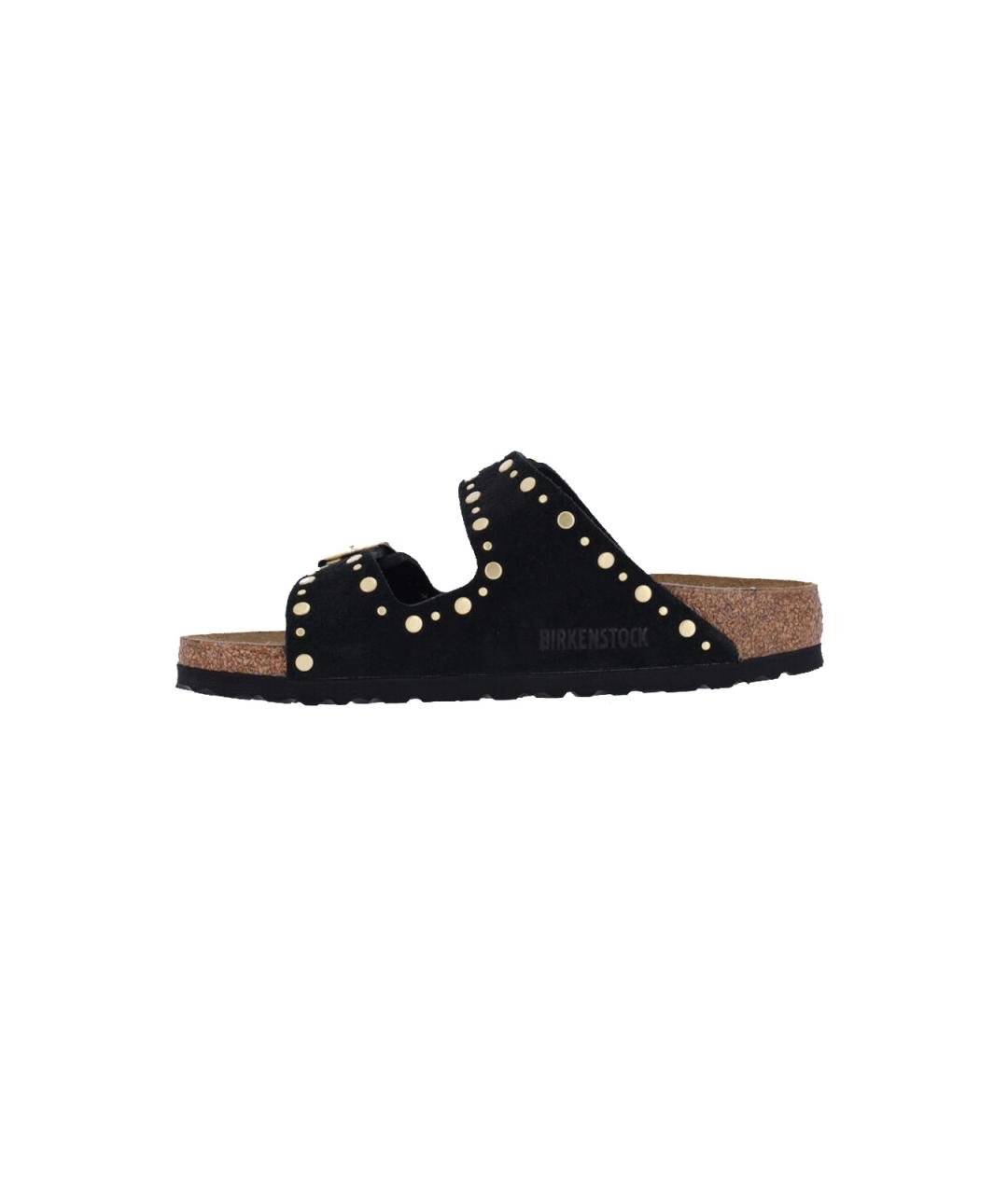 BIRKENSTOCK Черные кожаные сандалии, фото 3