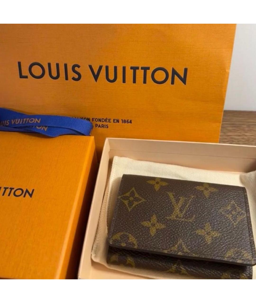 LOUIS VUITTON Коричневый кошелек, фото 2