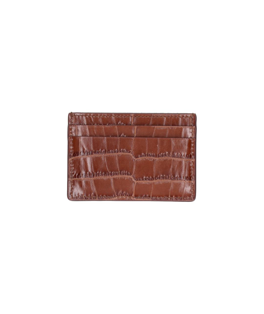 TOM FORD Коричневый кожаный кардхолдер, фото 2