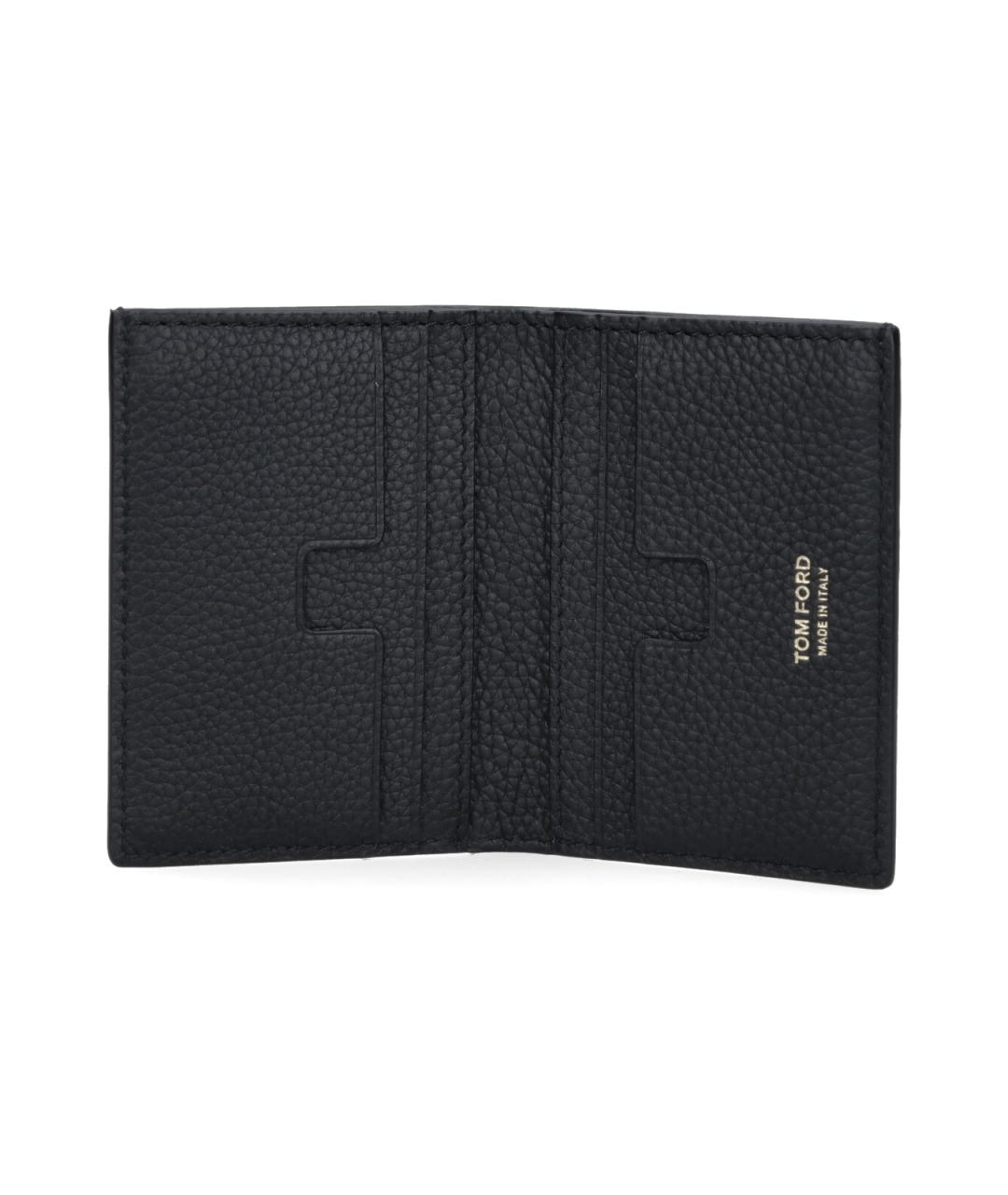 TOM FORD Черный кожаный кошелек, фото 2