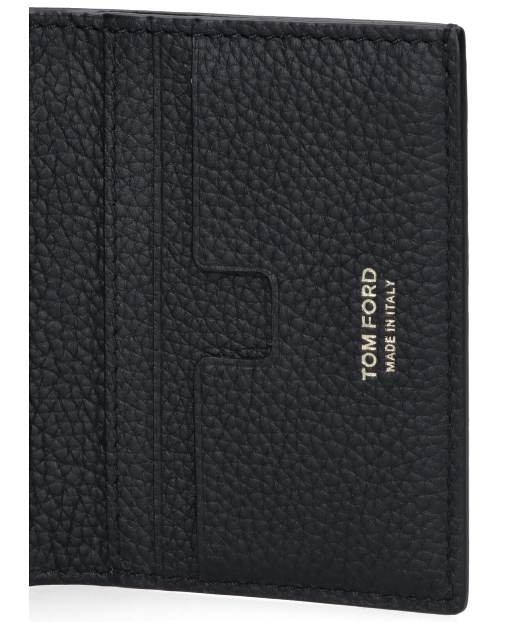 TOM FORD Черный кожаный кошелек, фото 5