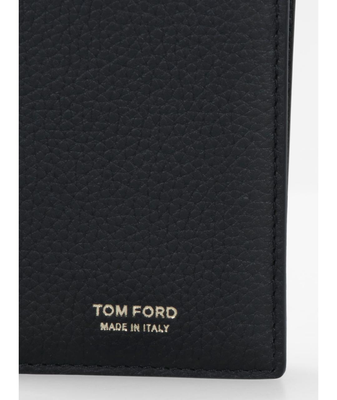 TOM FORD Черный кожаный кошелек, фото 4