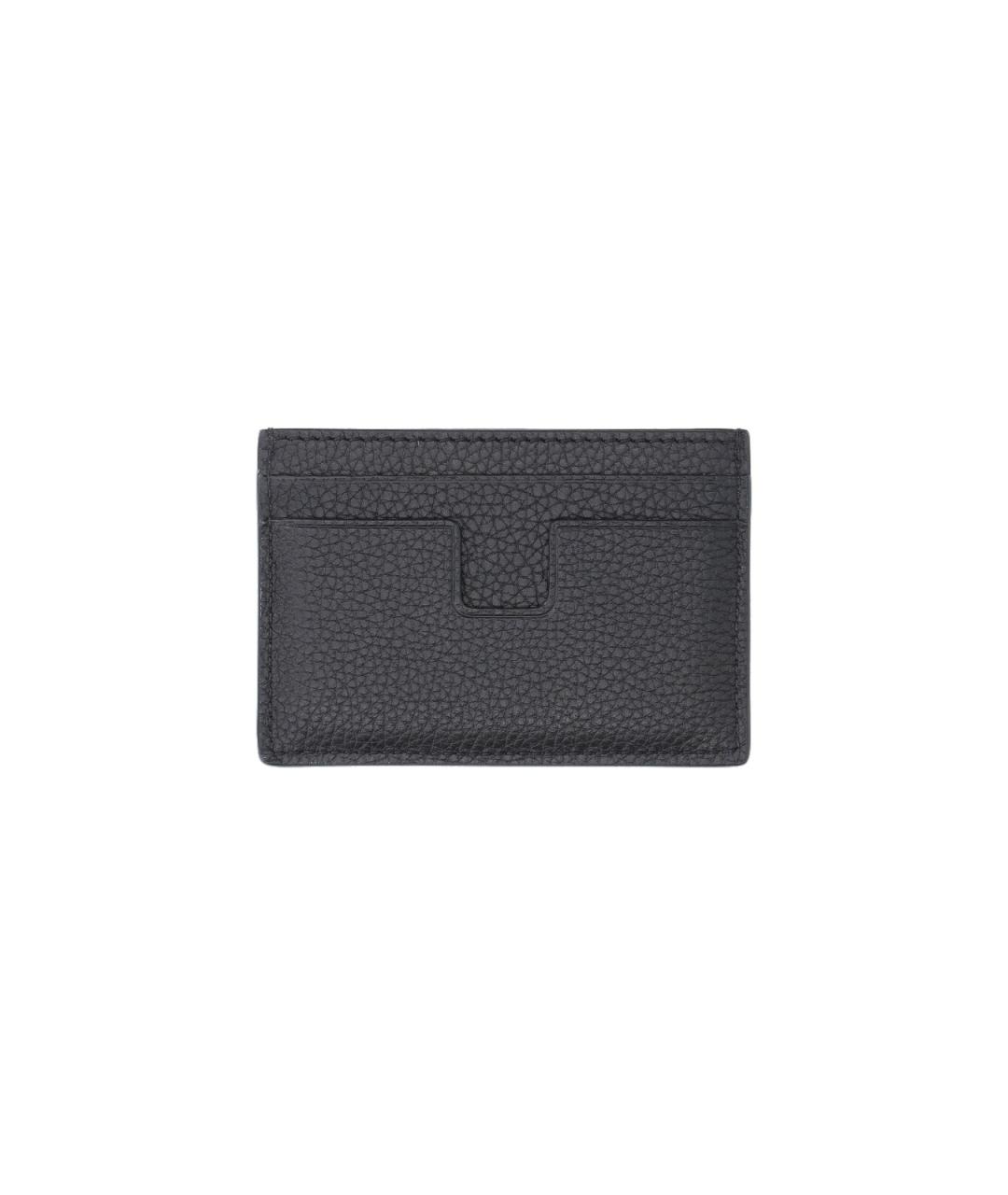 TOM FORD Черный кожаный кардхолдер, фото 2