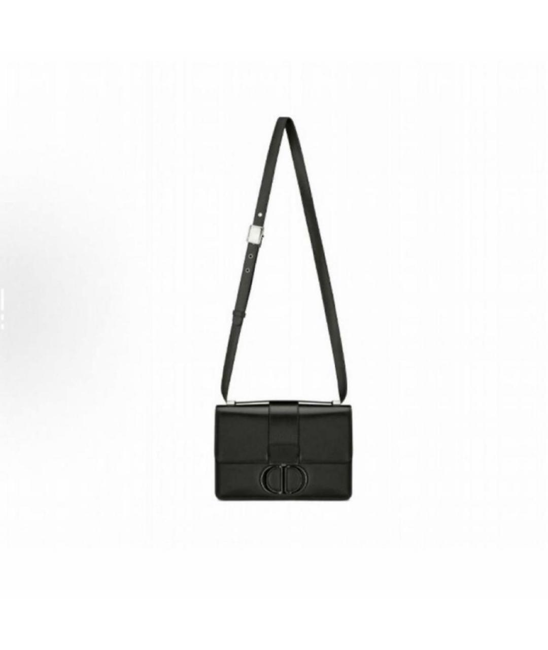 CHRISTIAN DIOR Черная кожаная сумка через плечо, фото 4