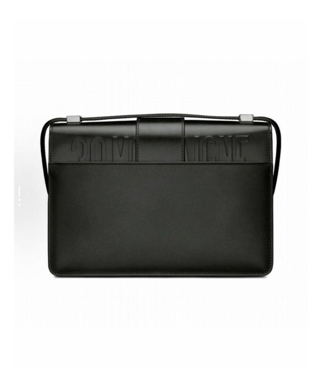 CHRISTIAN DIOR Черная кожаная сумка через плечо, фото 3