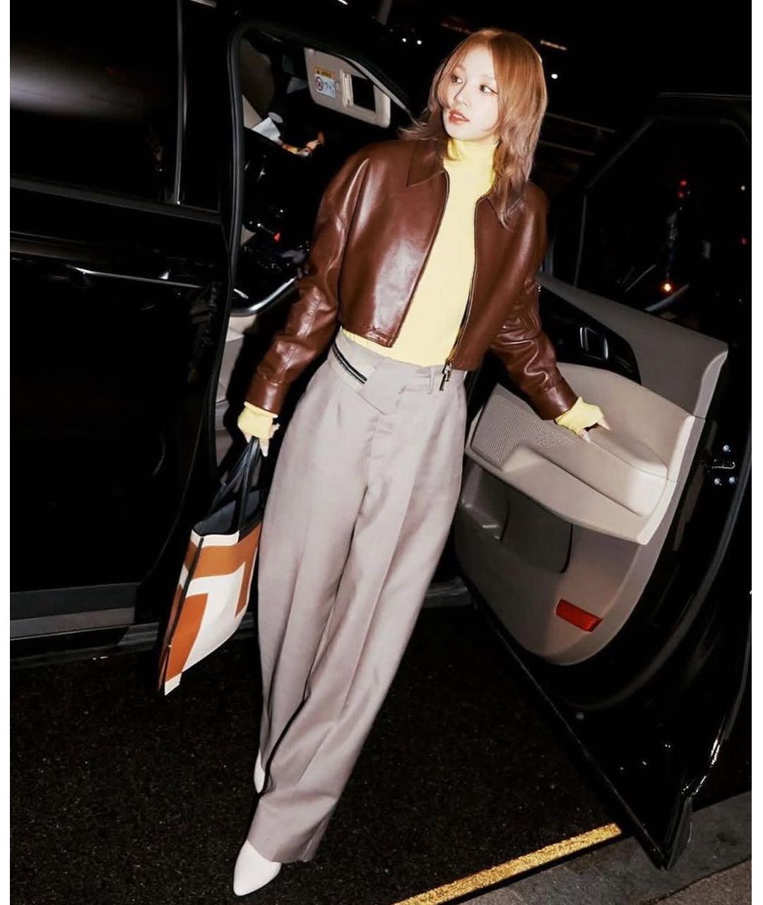 FENDI Бежевые шерстяные прямые брюки, фото 2