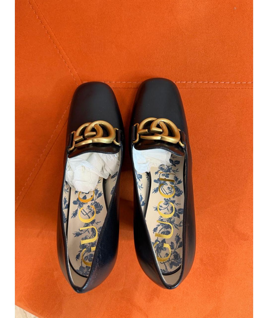 GUCCI Черные кожаные ботильоны, фото 3