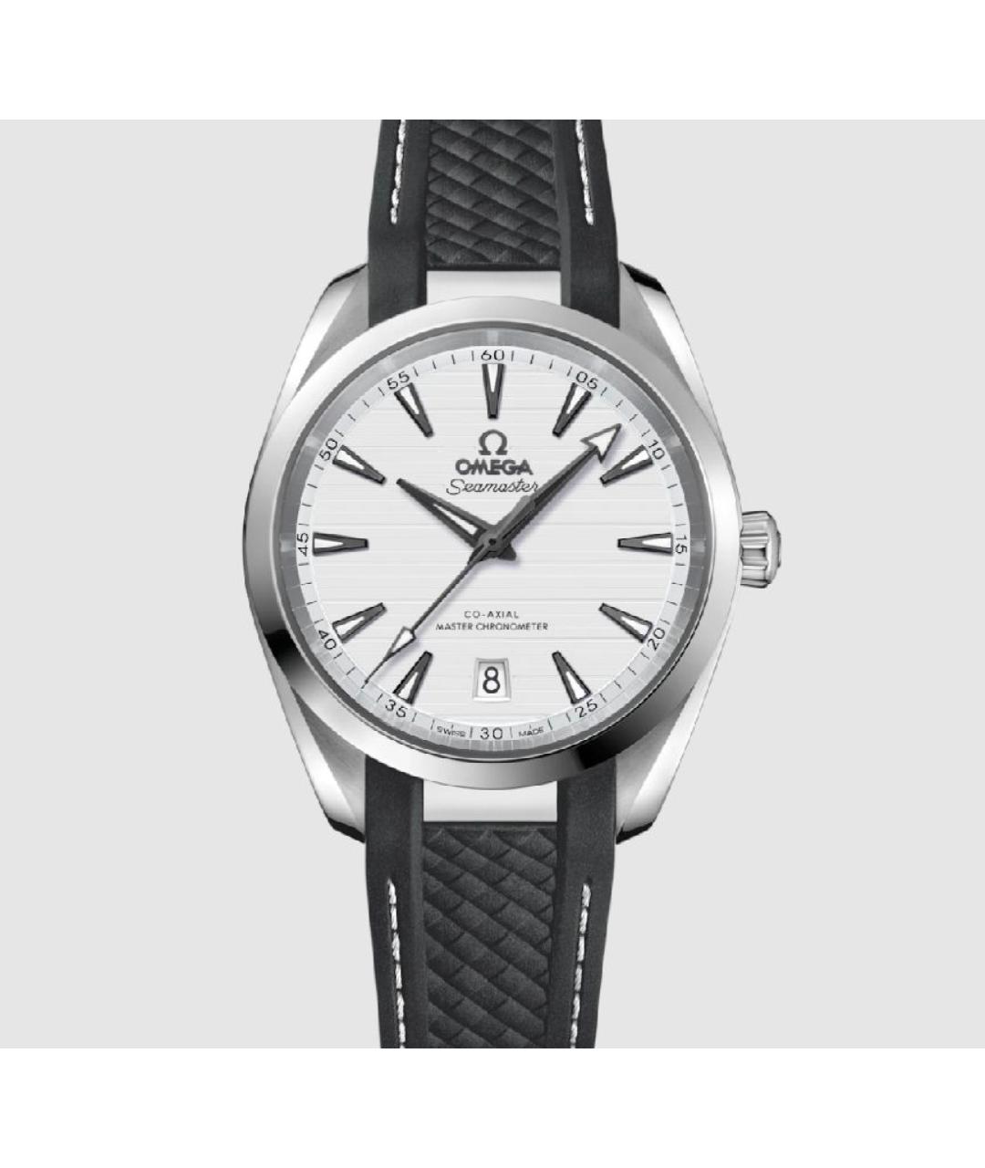 OMEGA Серебряные металлические часы, фото 7