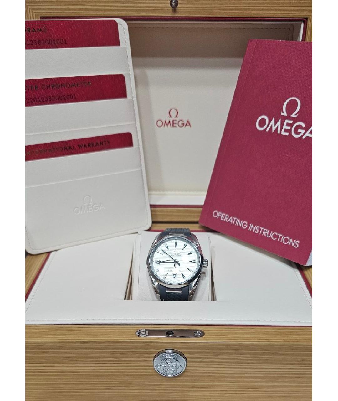 OMEGA Серебряные металлические часы, фото 2