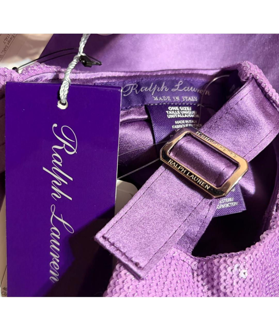 RALPH LAUREN PURPLE LABEL Розовая хлопковая кепка, фото 6