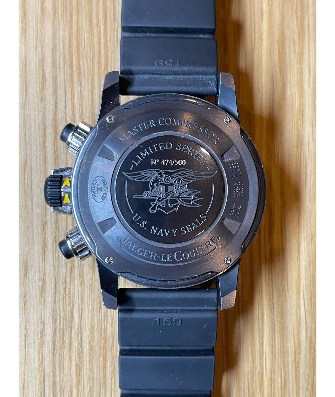 Jaeger LeCoultre Черные титановые часы, фото 2