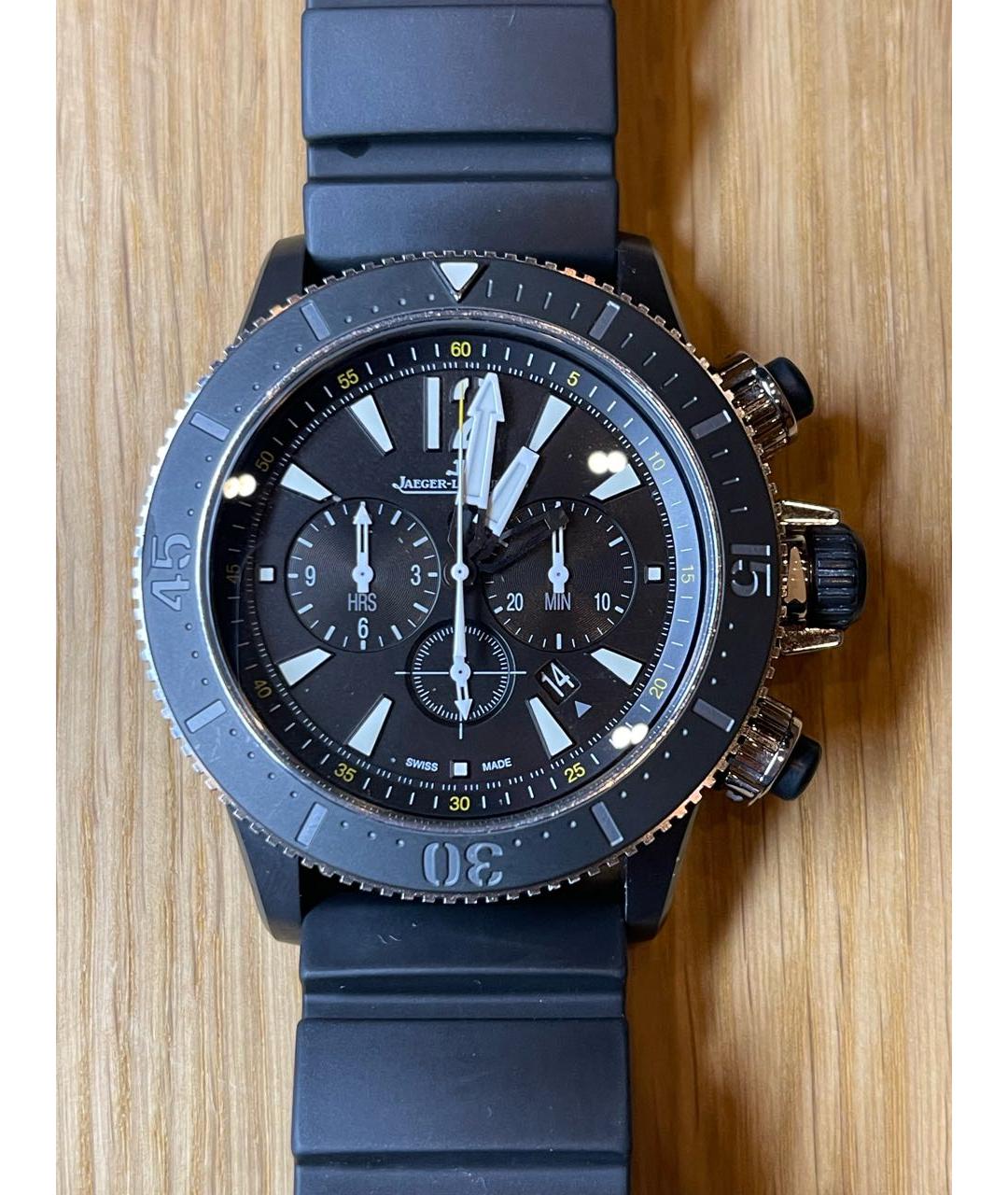 Jaeger LeCoultre Черные титановые часы, фото 5