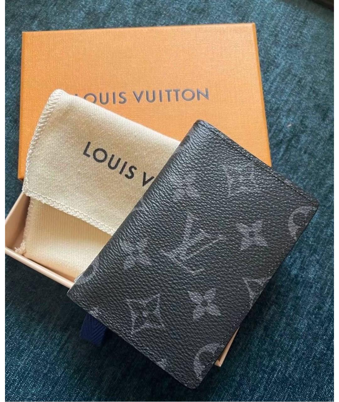 LOUIS VUITTON Черный кошелек, фото 6