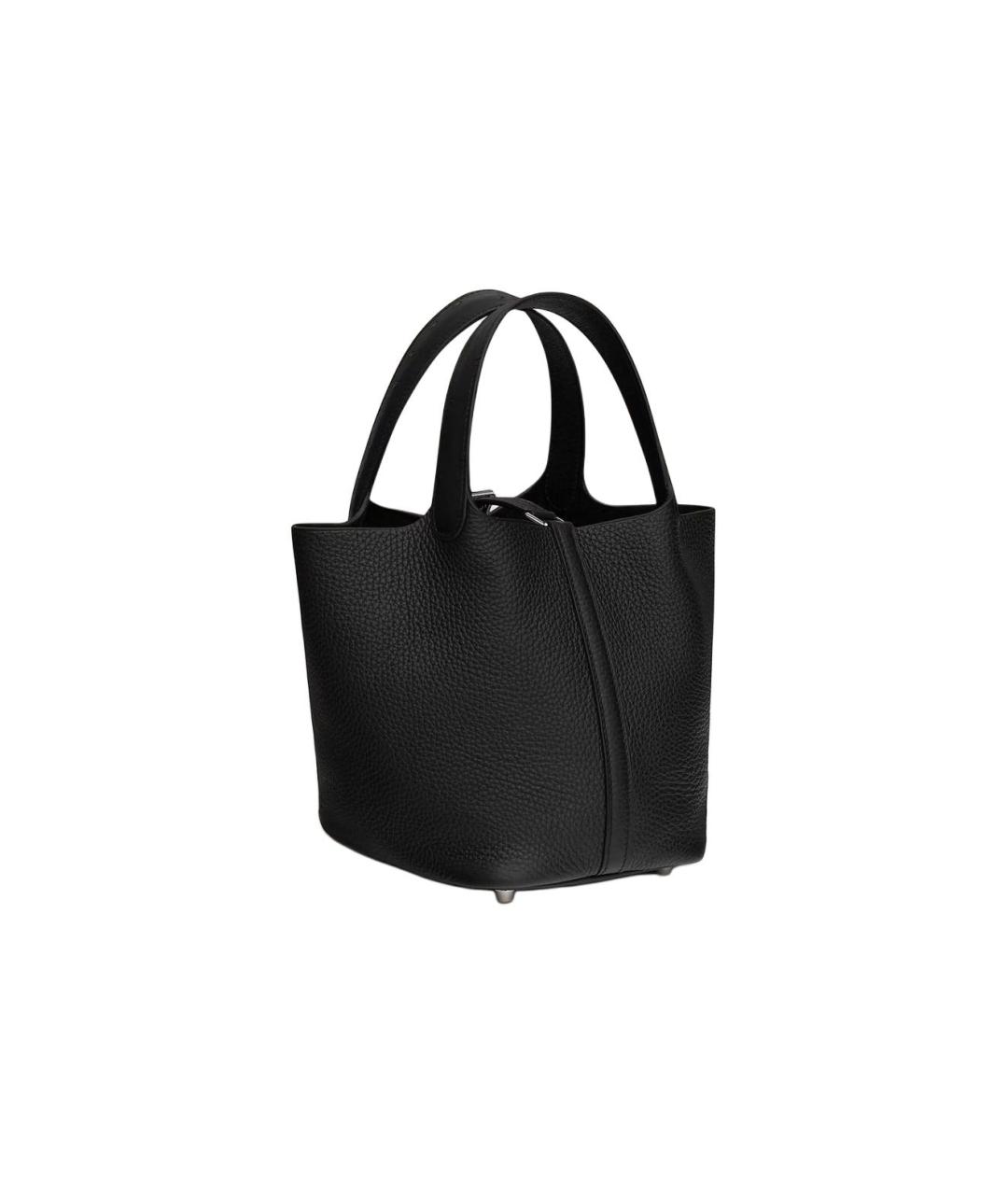 HERMES Черная кожаная сумка через плечо, фото 3