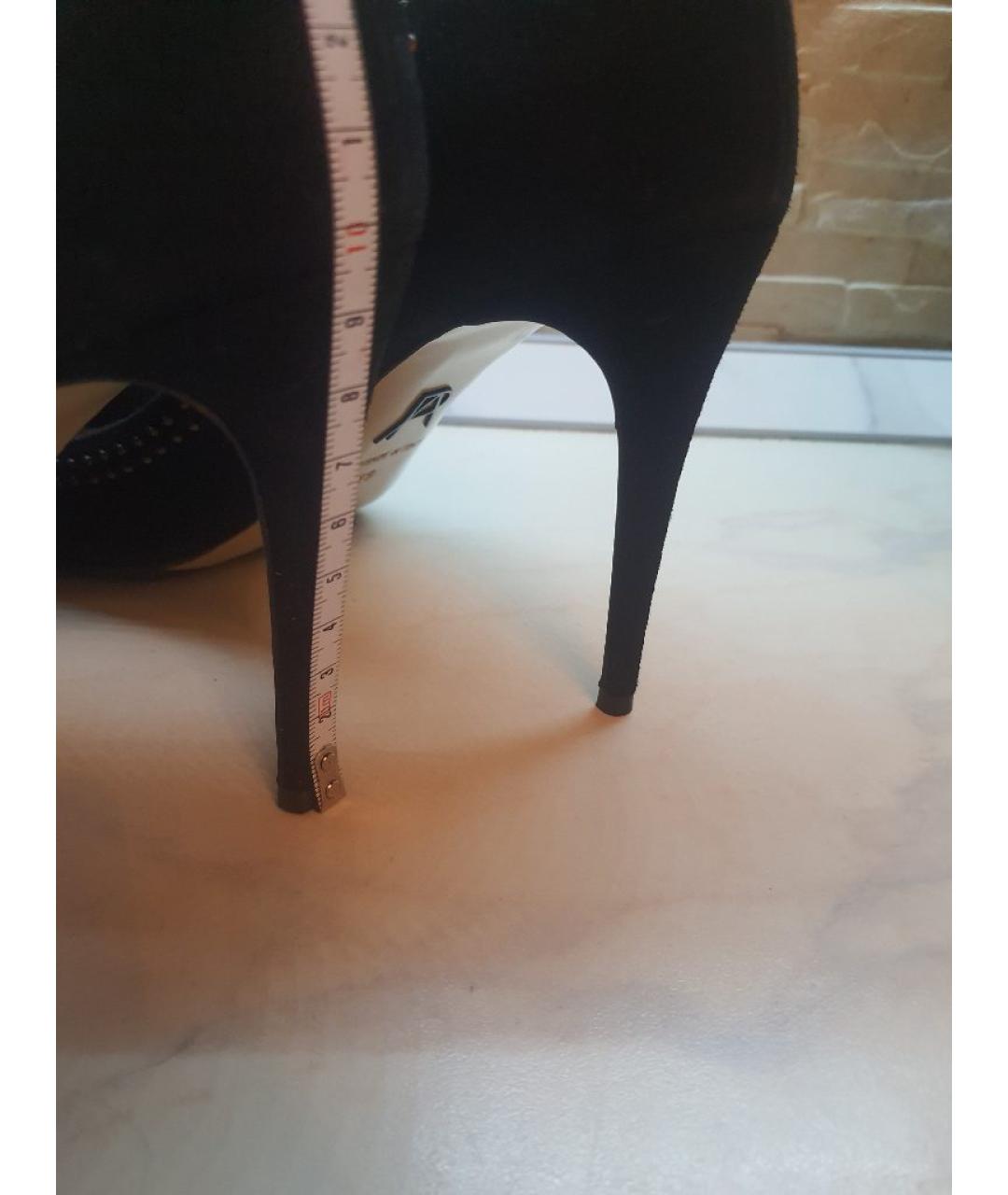 PAUL ANDREW Черные замшевые туфли, фото 6