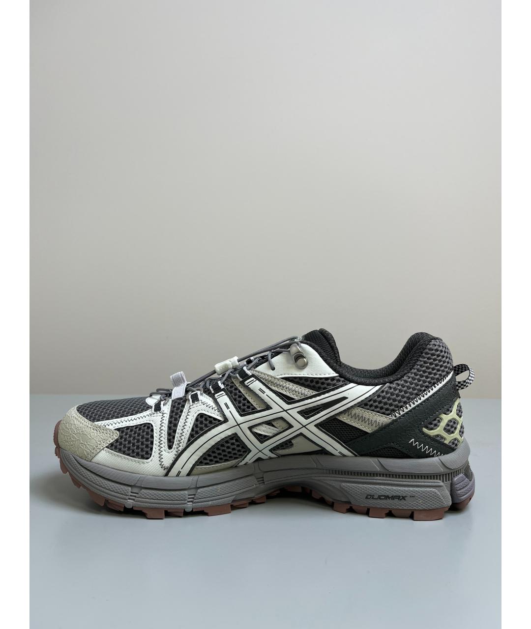 ASICS Коричневые текстильные низкие кроссовки / кеды, фото 2