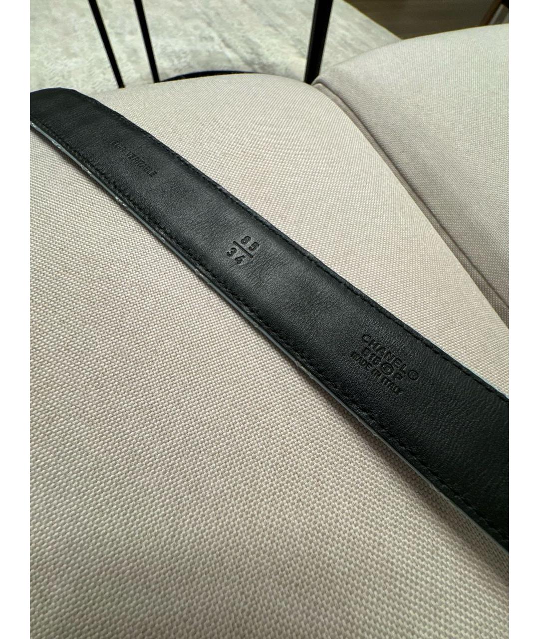 CHANEL Голубой кожаный ремень, фото 3