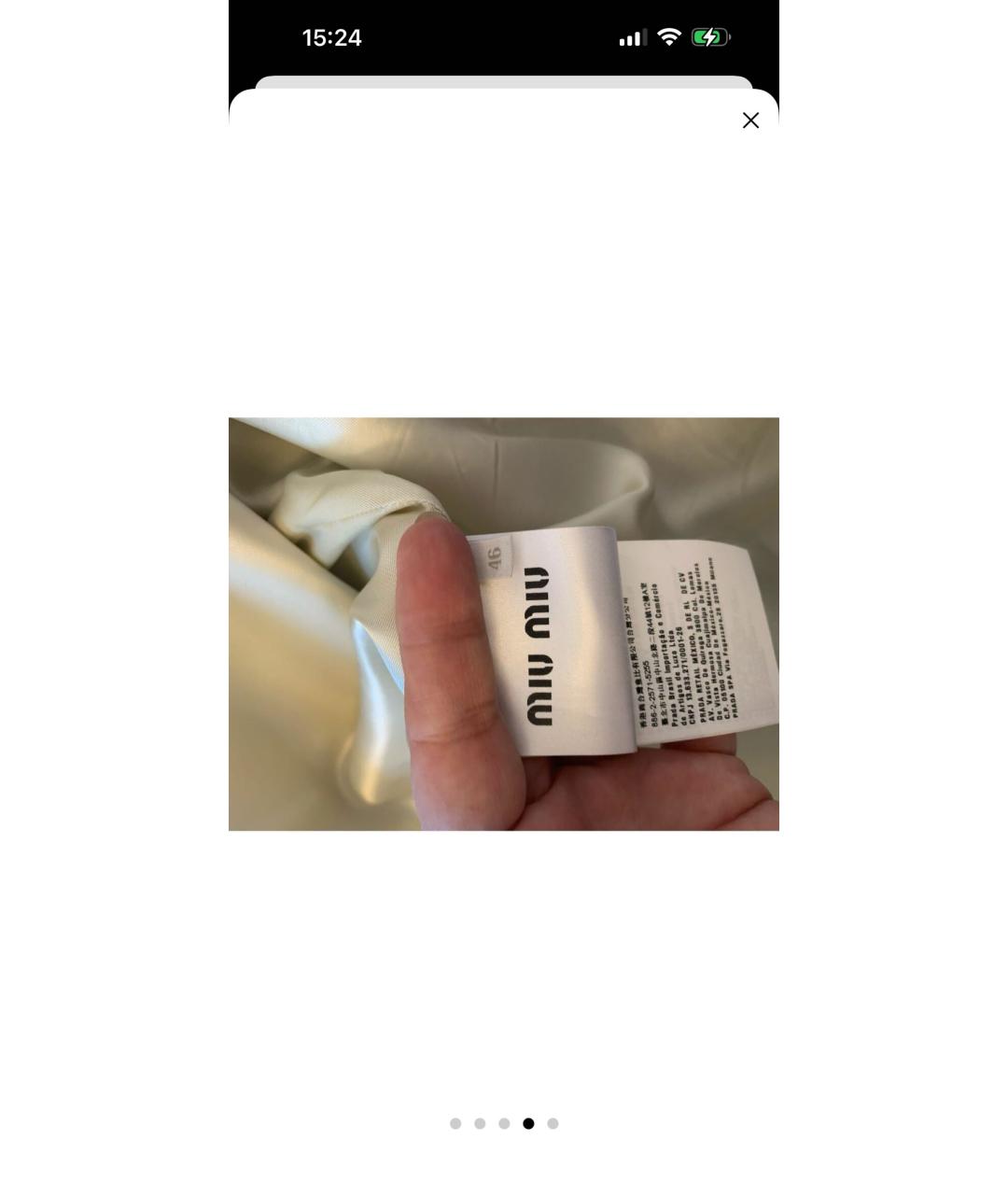 MIU MIU Голубое шерстяное пальто, фото 4