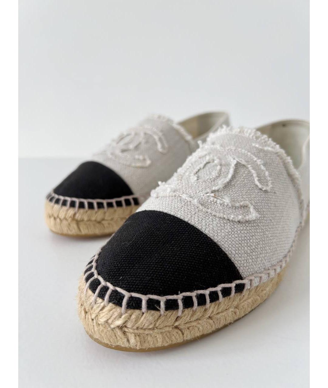 CHANEL Бежевые текстильные эспадрильи, фото 7